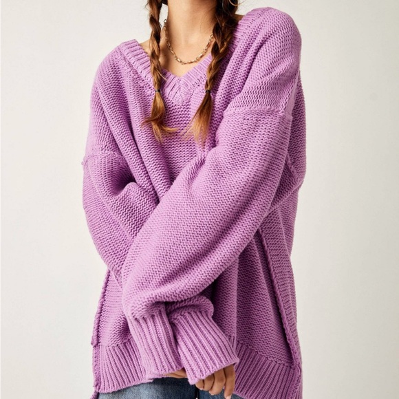 NWOT Alli V-Neck sweater by Free People in size XS - Picture 8 of 15